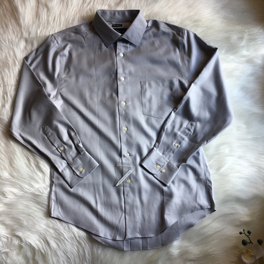 Pronto Uomo polo button up shirt gray size 32/33